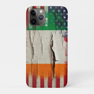Crackle Paint   Irish American Flag Case-Mate iPhone Case