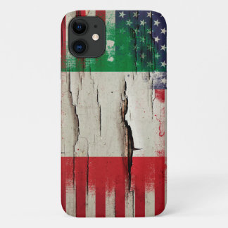 Crackle Paint | Italian American Flag Case-Mate iPhone Case