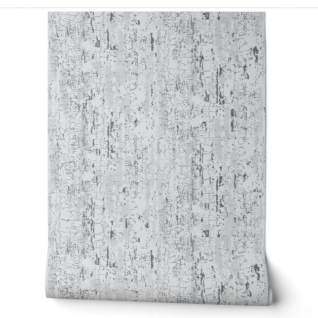 Crackle Texture White Wallpaper (Unrolling)