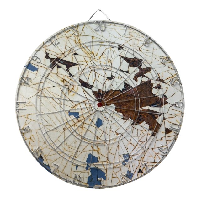 Crackled Paint Dartboard (Front)