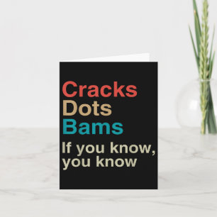 Cracks Dots Bams If You Know, You Know Funny Mahjo Card