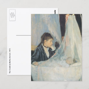 Cradle by Berthe Morisot, Vintage Impressionism Postcard