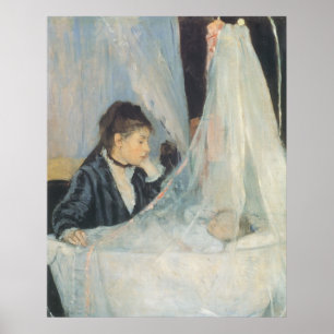 Cradle by Berthe Morisot, Vintage Impressionism Poster