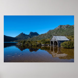 Cradle Mountain and Dove Lake reflections Poster