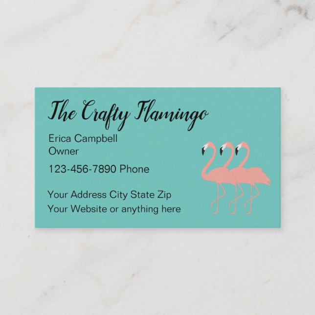 Craft Arts Theme Business Card (Front)