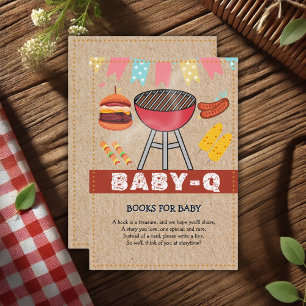 Craft Baby Q Grill Baby Shower Enclosure Card