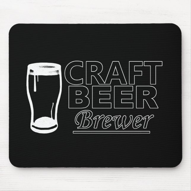 Craft Beer Brewer Mouse Pad (Front)