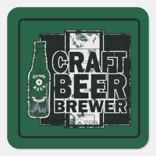 Craft Beer Brewer  Square Sticker (Front)