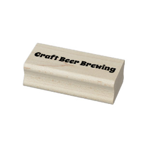 Craft Beer Brewing Rubber Stamp