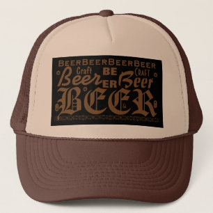 Craft Beer, Brown Trucker Hat