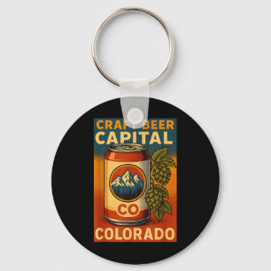 Craft Beer Capital Shirt Colorado Hops Can Brewery Key Ring