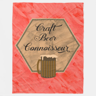 Craft Beer Connoisseur Fleece Blanket