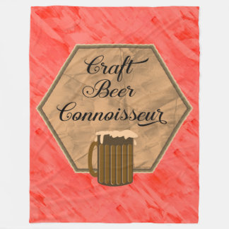 Craft Beer Connoisseur Fleece Blanket