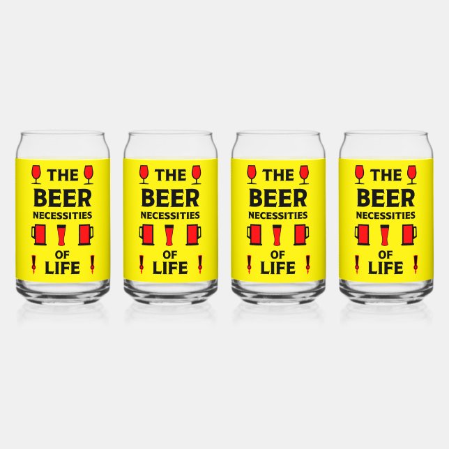 Craft Beer Drinkers Can Glass (Front)