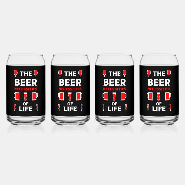 Craft Beer Drinkers Can Glass (Front)