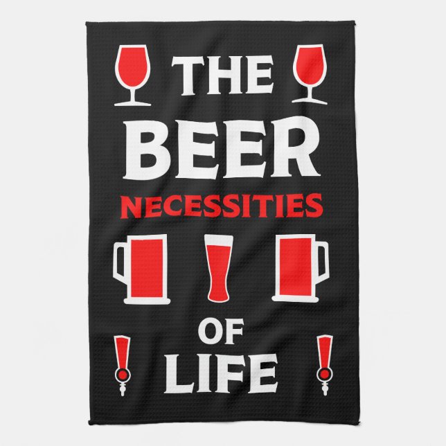 Craft Beer Drinkers Tea Towel (Vertical)