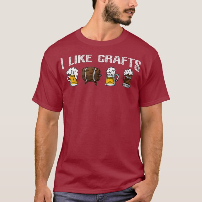 Craft Beer Funny Beer Drinker T-Shirt (Front)