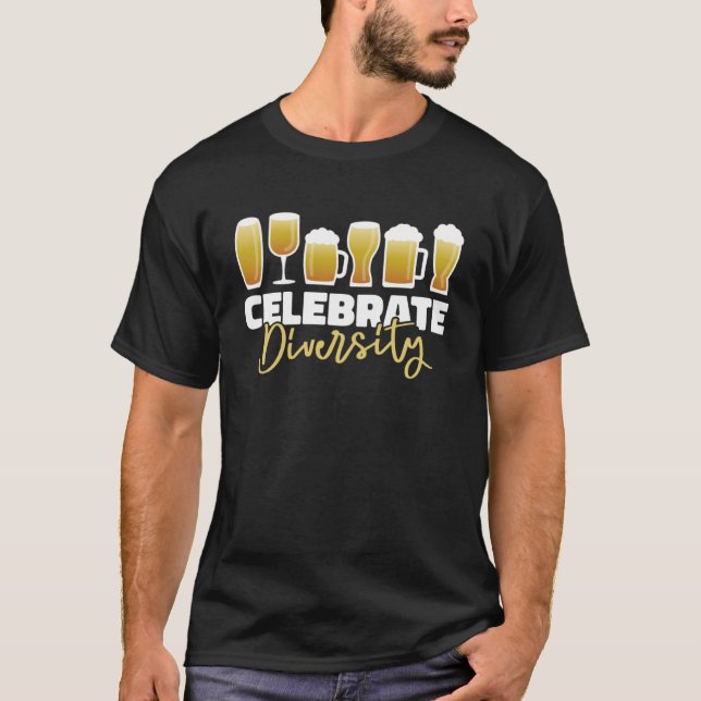 Craft Beer Home Brewing  House Celebrate Diversity T-Shirt (Front)