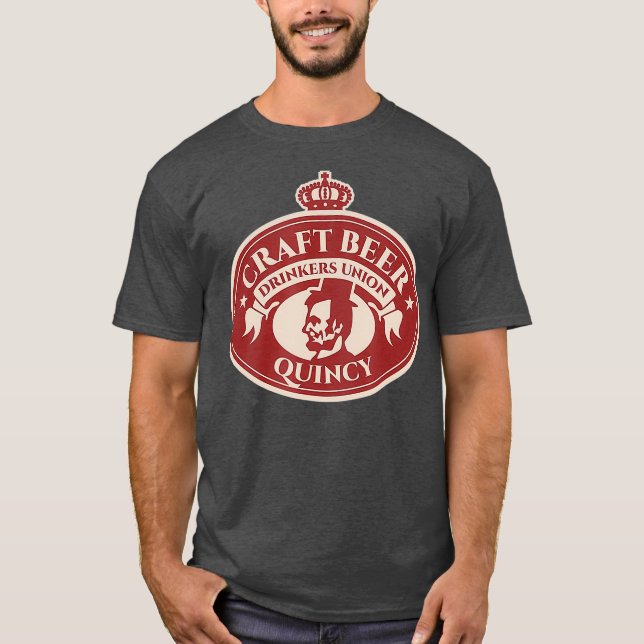 Craft Beer Lover - Quincy Illinois T-Shirt (Front)