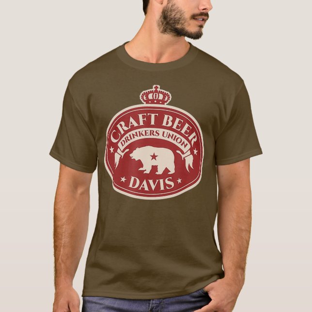 Craft Beer Lovers Shirt - Davis California (Front)