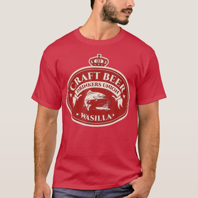 Craft Beer Lovers Wasilla Alaska T-Shirt (Front)