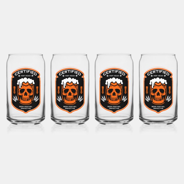 Craft Beer Oktoberfest Can Glass (Front)