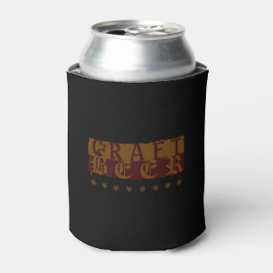 Craft Beer Red/Gold Can Cooler