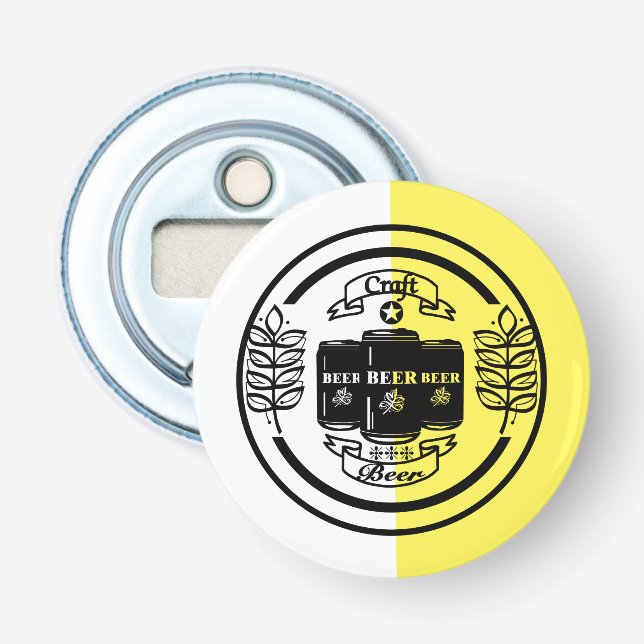 Craft Beer Three Cans Bottle Opener (Front)