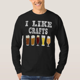 Craft Beer Vintage I Do Crafts Home Brew Art T-Shirt