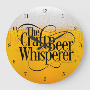 Craft Beer Whisperer Large Clock