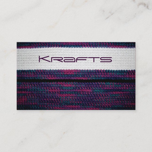Craft business business card (Front)