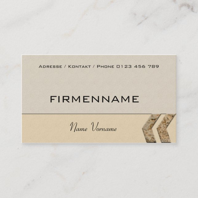 craft business card (Front)