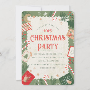 Craft Christmas Party Invitation