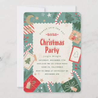 Craft Christmas Party Invitation