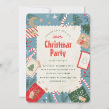 Craft Christmas Party Invitation