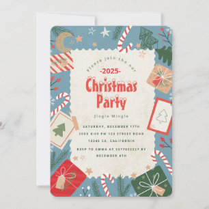 Craft Christmas Party Invitation