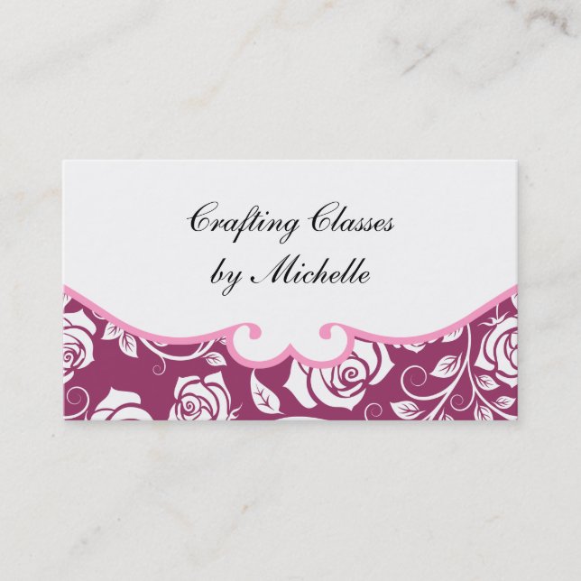 Craft Classes Business Cards (Front)