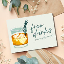 Craft Cocktail Funny Free Drinks Photo Wedding