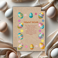 Craft Colourful Floral Easter Eggs Baby Shower