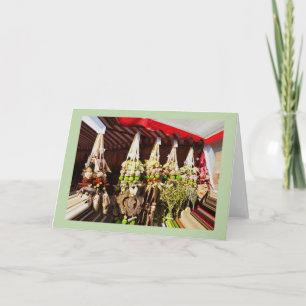 Craft decorations holiday card