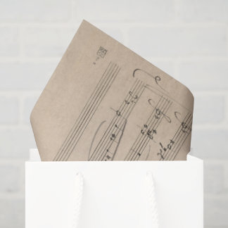Craft Distressed Paper Musical Opera Score 