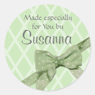 Craft/ Gift with bow Classic Round Sticker