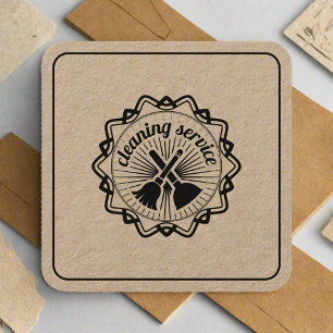 Craft House Cleaning Service Housekeeping Maid Square Business Card