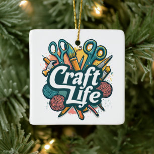 craft life  ceramic ornament