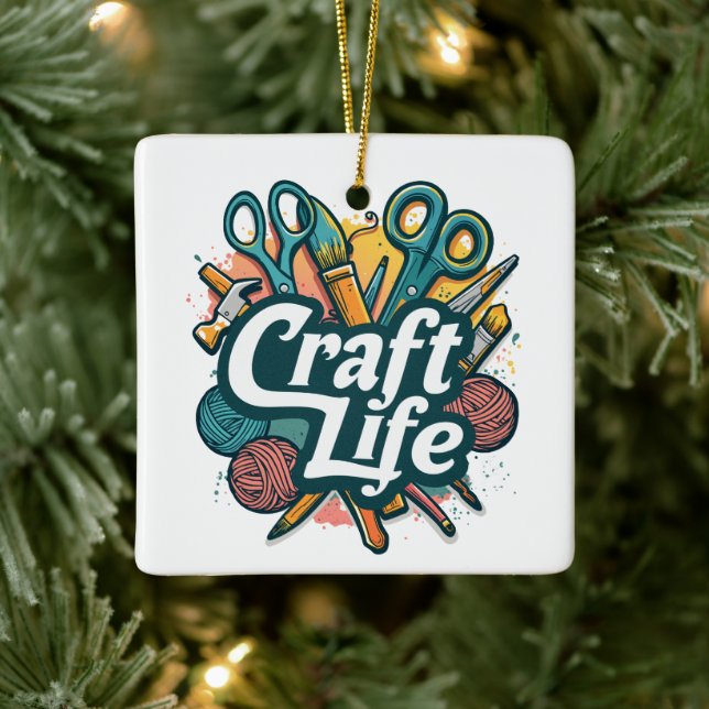 craft life  ceramic ornament (Tree)