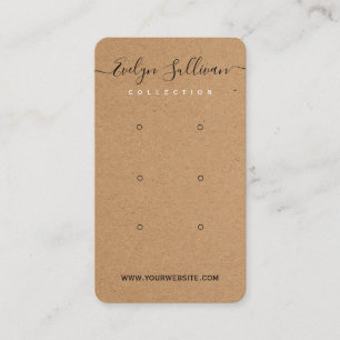 Craft Paper Multi Stud Earrings Display Card