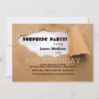 Craft Paper Surprise Birthday Party