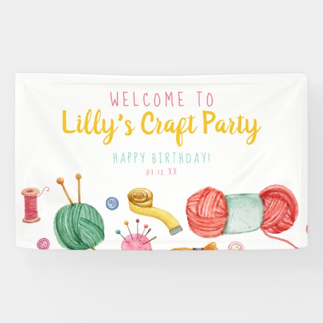 Craft Party Banner (Horizontal)