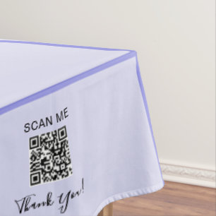 Craft Show Lavender 60 x 104 QR Code Tablecloth