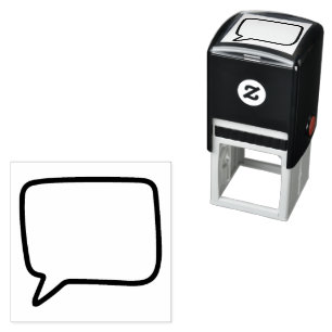Craft speech bubble self-inking stamp